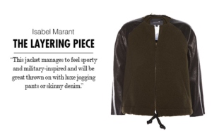 Isabel Marant Leather-Trimmed Jacket