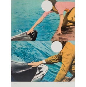 Two Whales (With People), John Baldessari