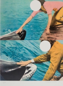 Two Whales (With People), John Baldessari 