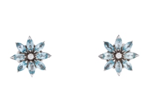 Asprey Topaz Diamond Earrings