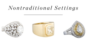 12 Nontraditional engagement rings