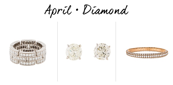 April Birthstone Diamond Jewelry