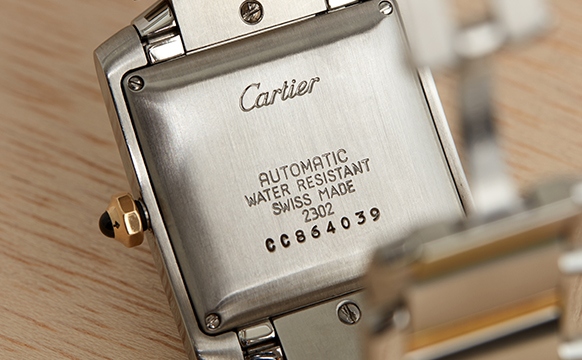 cartier tank francaise serial numbers