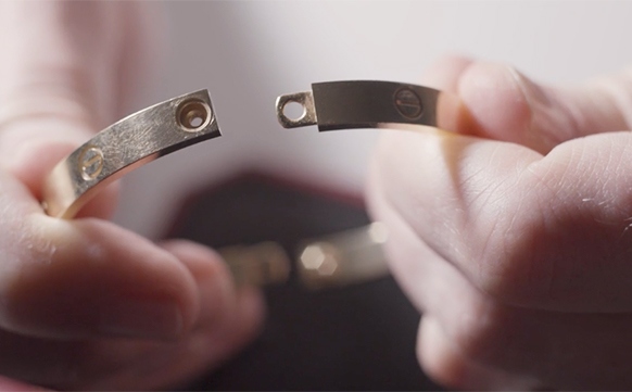 Cartier Love bracelet hinged halves