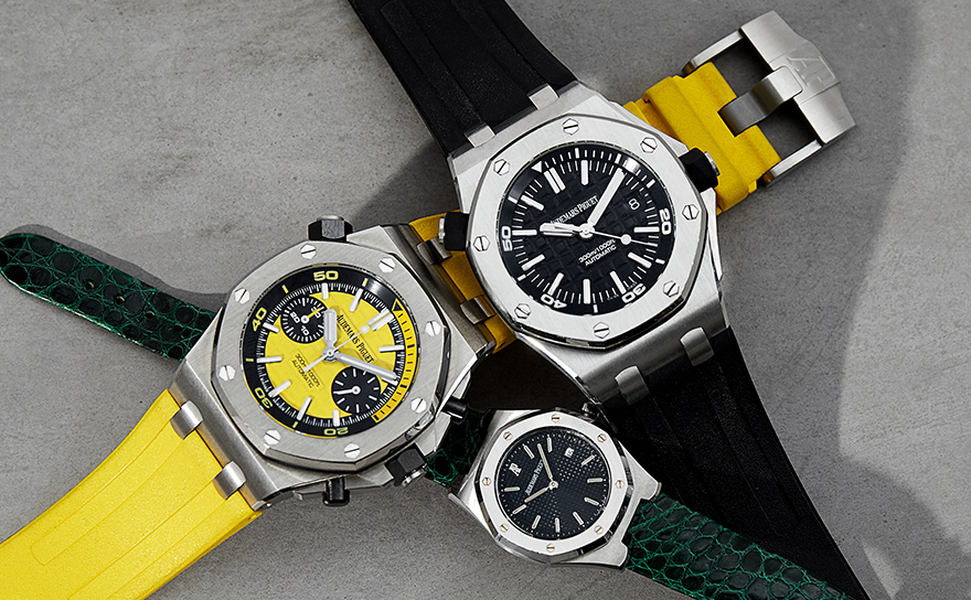 Three layered Audemars Piguet Royal Oak watches