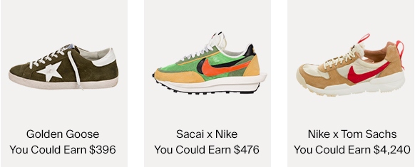 Golden Goose, Sacai x Nike and Tom Sachs x Nike Sneakers & Amounts You Could Earn For Them
