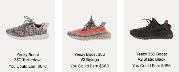 Yeezy Boost 350 sneakers & How Much You Could Earn For Them